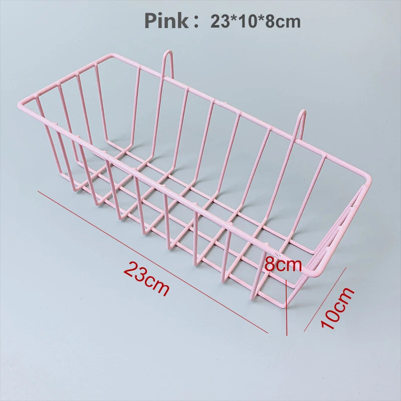 Home Wall Decoration DIY Art Iron Grid Decor Photo Frame Postcards Storage Wall Art Display Storage Rack Holder Shelf Organizer