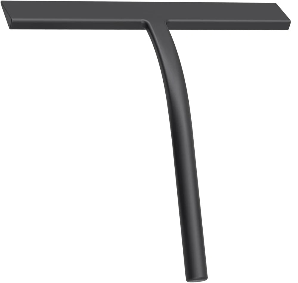 Matte Black Silicone Squeegee Streak Free Cleaning Shower Squeegee for Glass Bathroom Shower Doors Mirrors Tiles Car Windows