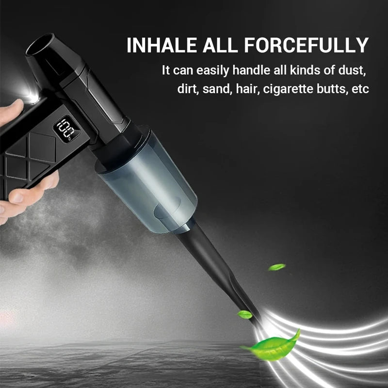 MIJIA 800000RPM Wireless Electric BBQ Fan Air Blower Display LED Lighting High-Speed Air Blower For Barbecue Picnic BBQ Tools ﻿
