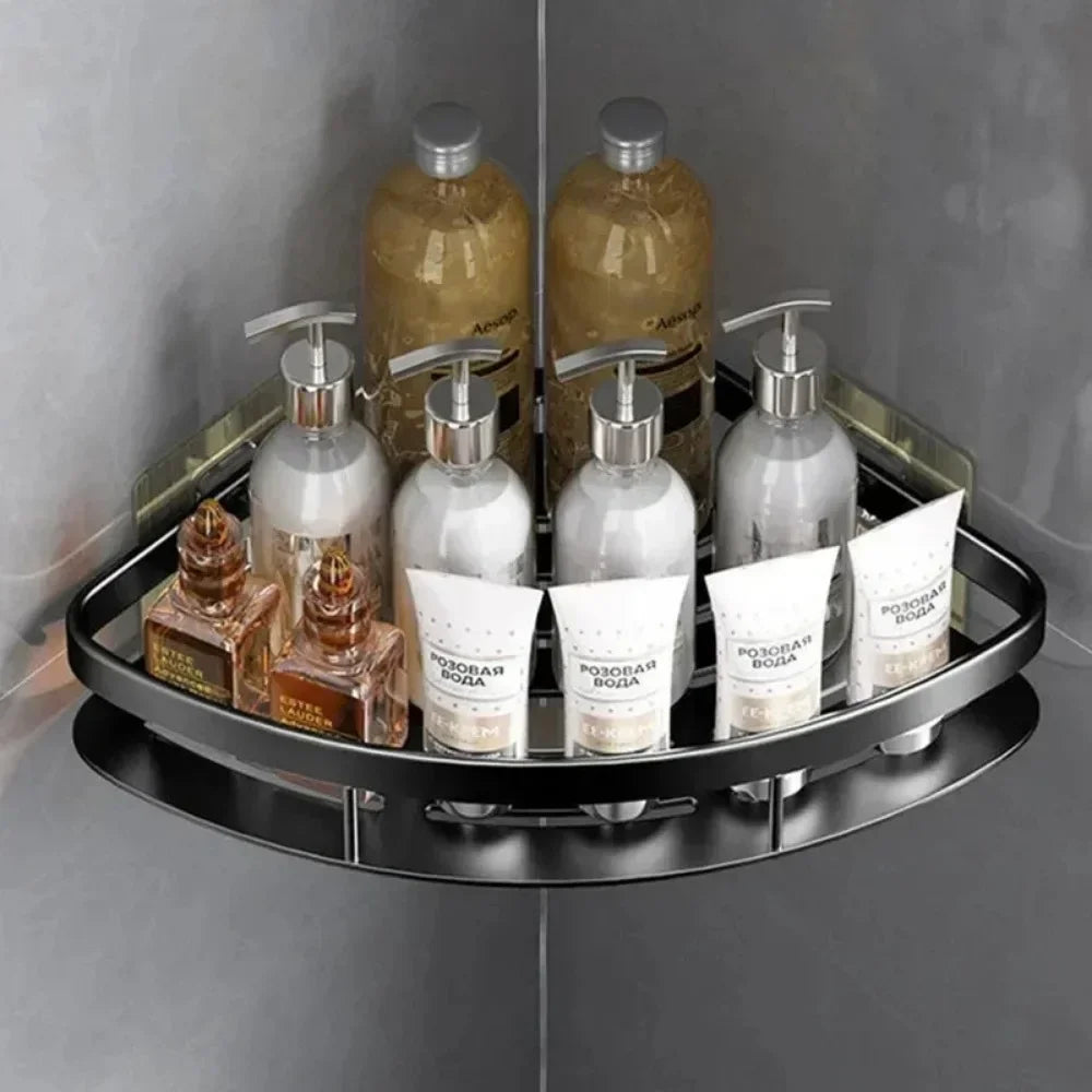 Bathroom Shelf plastics Shampoo Rack Makeup Storage Organizer Shower Shelf Bathroom Accessories No Drill Wall Corner Shelf