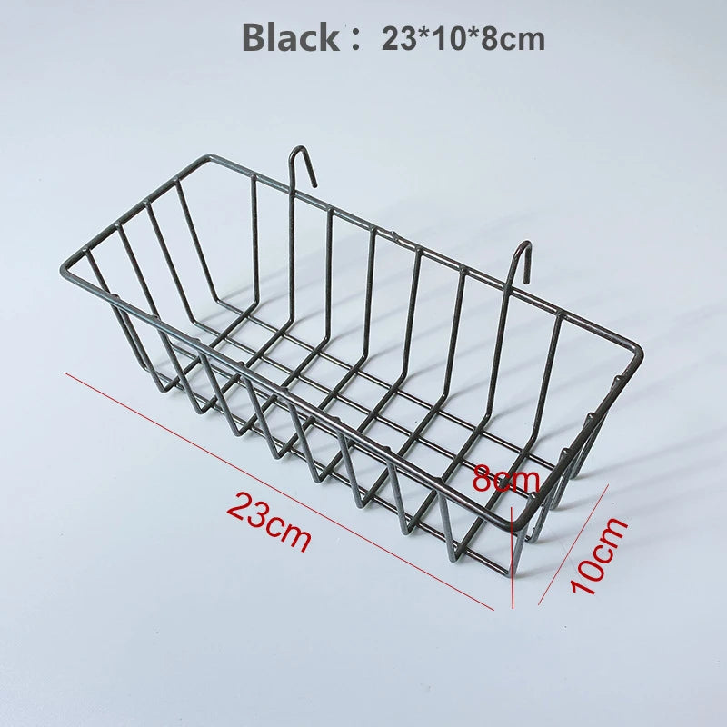 Home Wall Decoration DIY Art Iron Grid Decor Photo Frame Postcards Storage Wall Art Display Storage Rack Holder Shelf Organizer