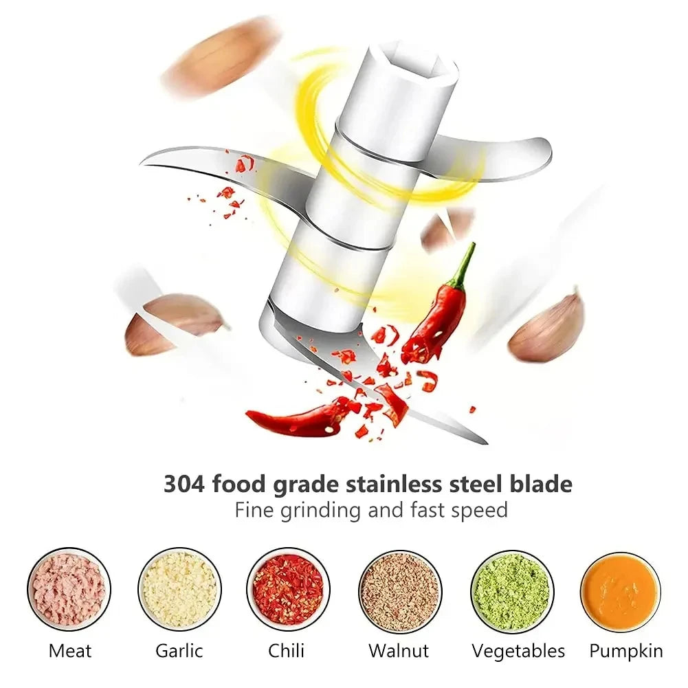250/100ml USB Electric Garlic Chopper - Powerful Meat Grinder And Vegetable Crusher For Quick And Easy Food Prep Garlic Masher