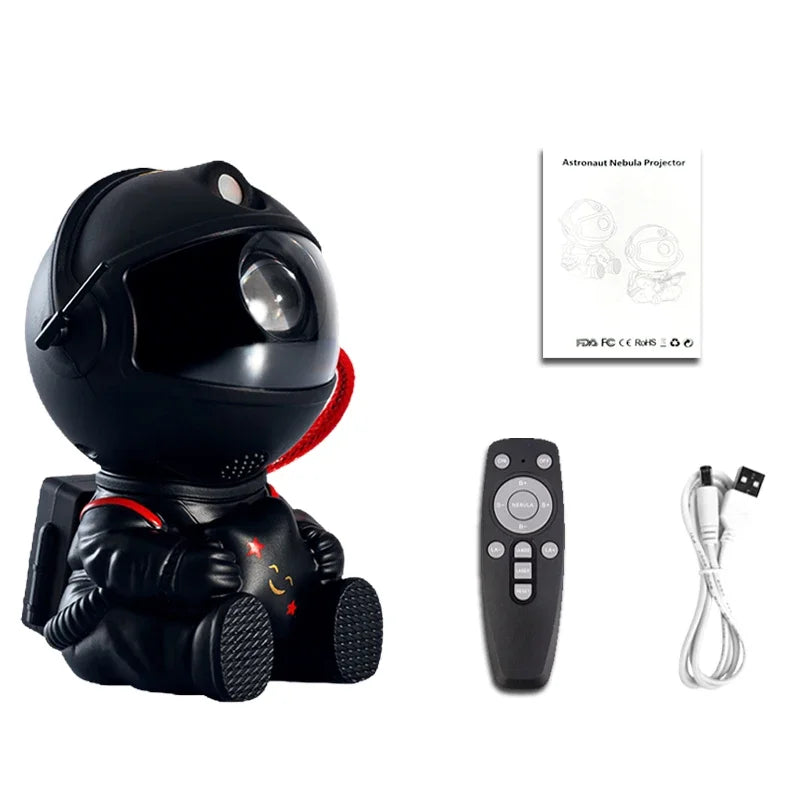 Galaxy Star Projector Night Lights Starry Sky Astronaut Atmosphere LED Lamp For Decorative Bedroom Ceiling Kids Children Gifts