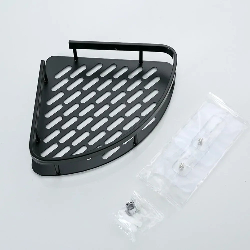 Bathroom Shelf plastics Shampoo Rack Makeup Storage Organizer Shower Shelf Bathroom Accessories No Drill Wall Corner Shelf